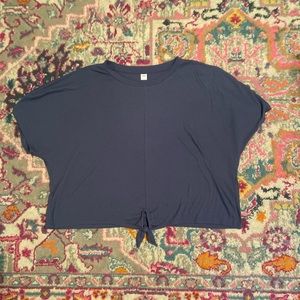 Old Navy Blue Cropped Athletic Top